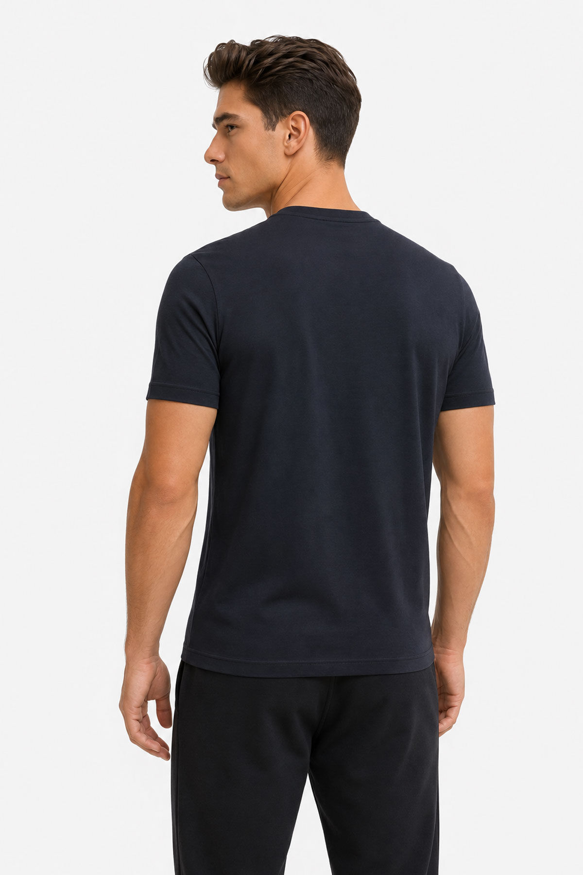 Emporio Armani Erkek Bisiklet Yaka T-Shirt - 2