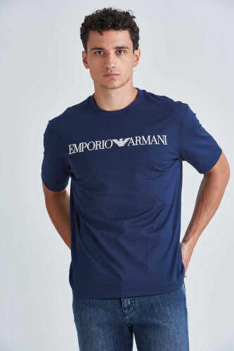 Emporio Armani Erkek Bisiklet Yaka T-Shirt - 5