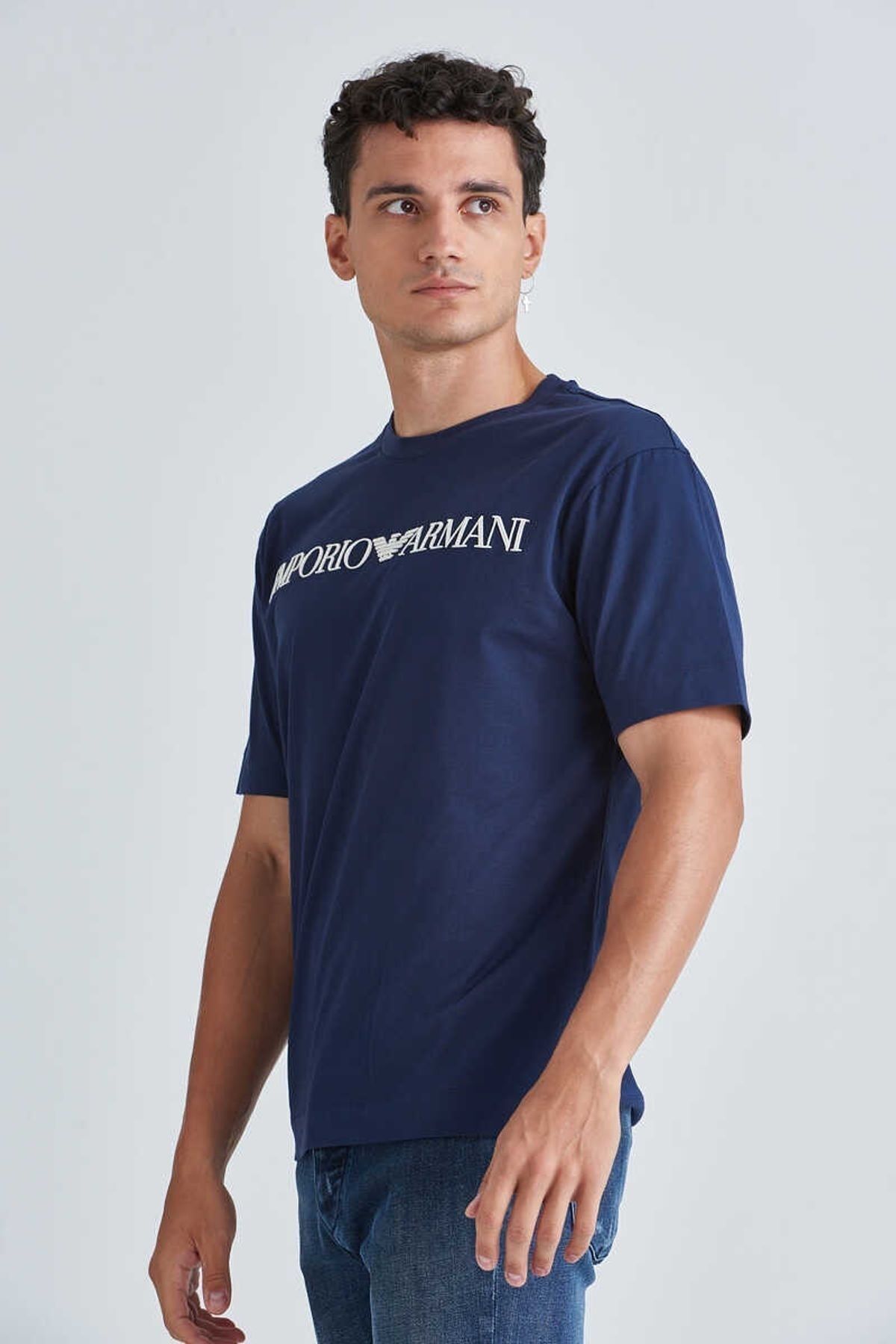 Emporio Armani Erkek Bisiklet Yaka T-Shirt - 15