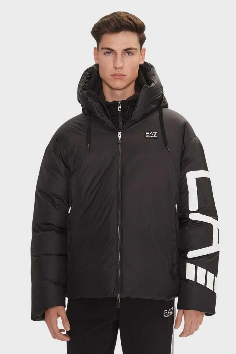 Emporio Armani Erkek Kapşonlu Şişme Mont - 1