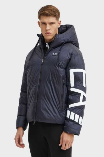 Emporio Armani Erkek Kapşonlu Şişme Mont - Emporio Armani