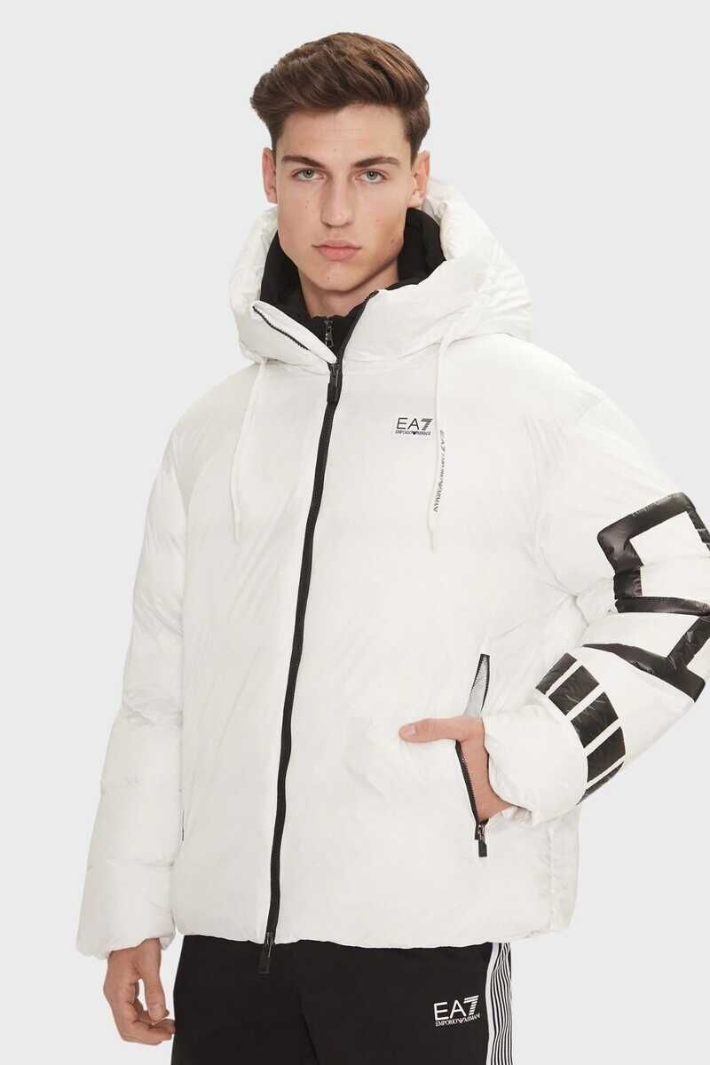 Emporio Armani Erkek Kapşonlu Şişme Mont - 1