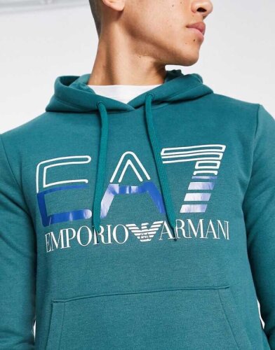 Emporio Armani Erkek Kapşonlu Sweatshirt - 2