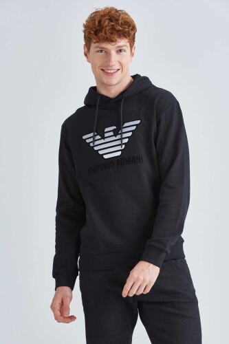 Emporio Armani Erkek Kapşonlu Sweatshirt - 10
