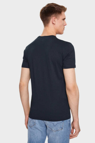 Emporio Armani Erkek Logolu Bisiklet Yaka T-Shirt - 4