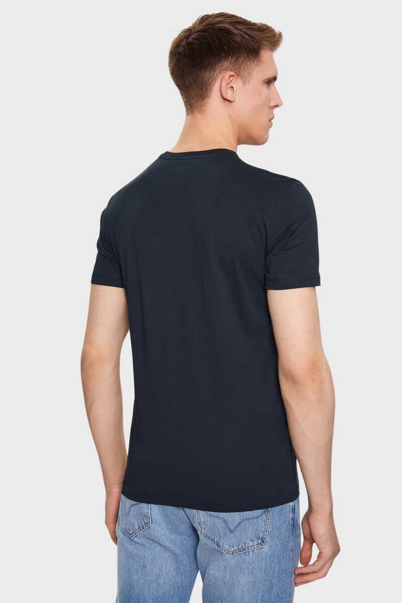 Emporio Armani Erkek Logolu Bisiklet Yaka T-Shirt - 4