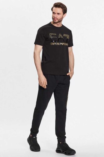 Emporio Armani Erkek Logolu Bisiklet Yaka T-Shirt - 2