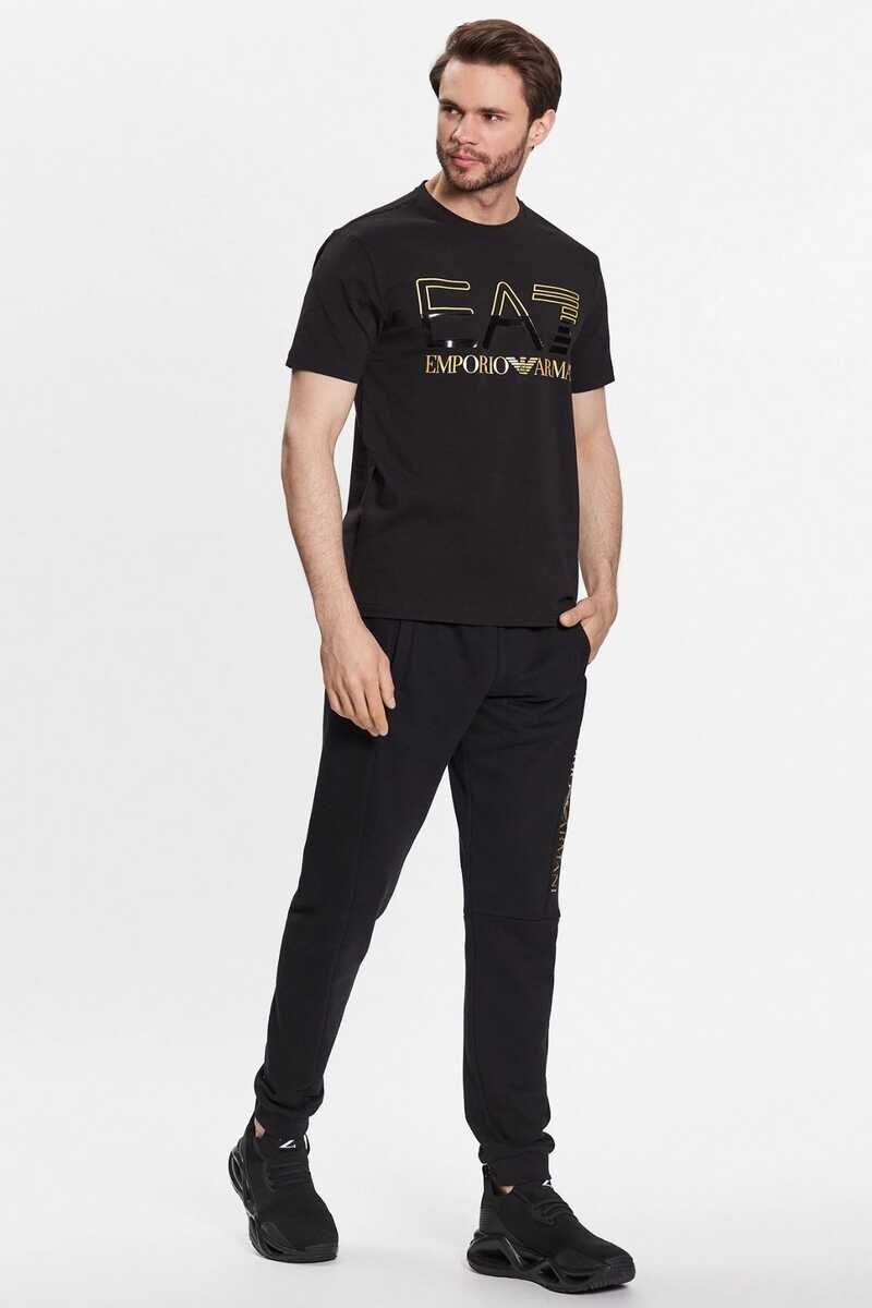Emporio Armani Erkek Logolu Bisiklet Yaka T-Shirt - 2