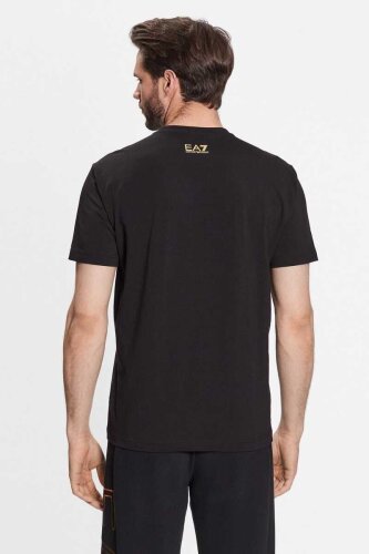 Emporio Armani Erkek Logolu Bisiklet Yaka T-Shirt - 4
