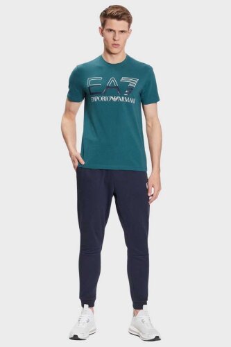 Emporio Armani Erkek Logolu Bisiklet Yaka T-Shirt - 2