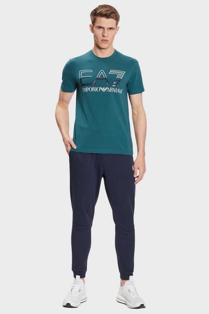 Emporio Armani Erkek Logolu Bisiklet Yaka T-Shirt - 2