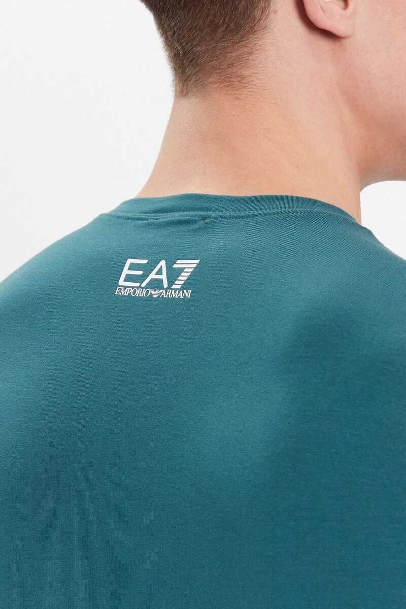 Emporio Armani Erkek Logolu Bisiklet Yaka T-Shirt - 5