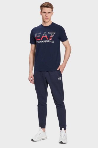 Emporio Armani Erkek Logolu Bisiklet Yaka T-Shirt - 2