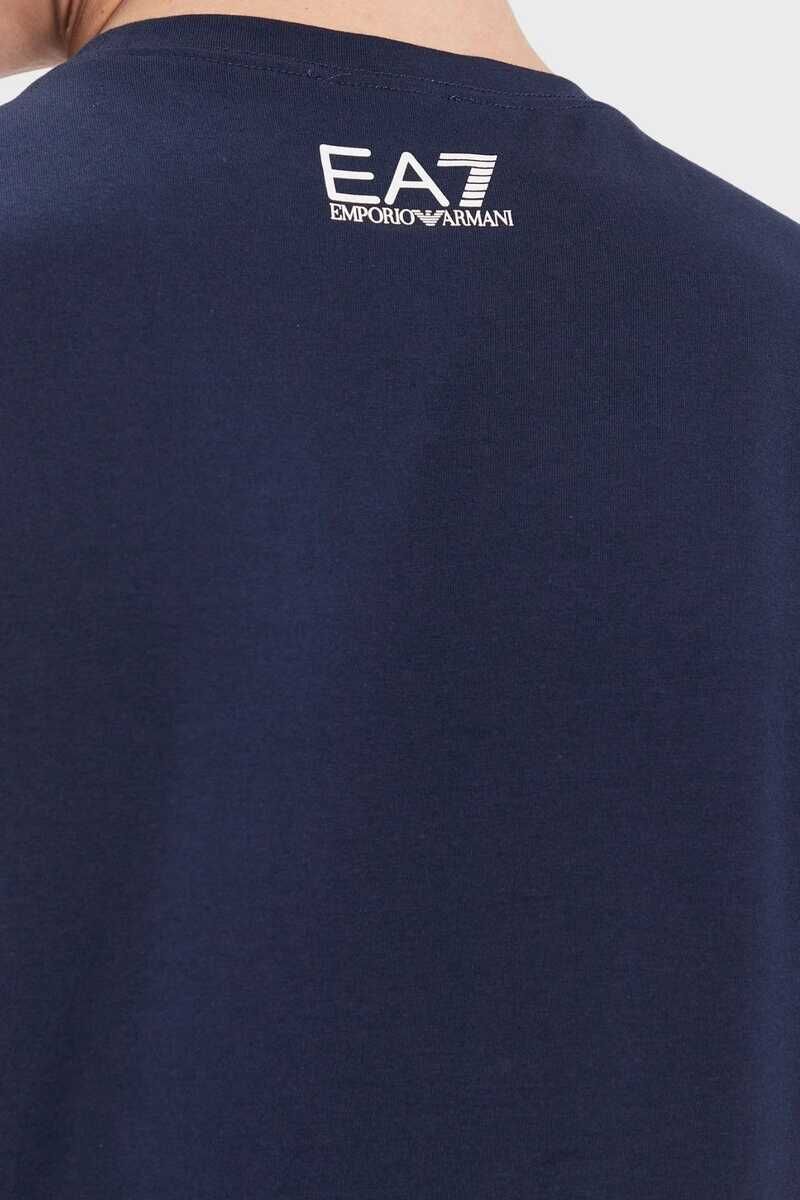 Emporio Armani Erkek Logolu Bisiklet Yaka T-Shirt - 5