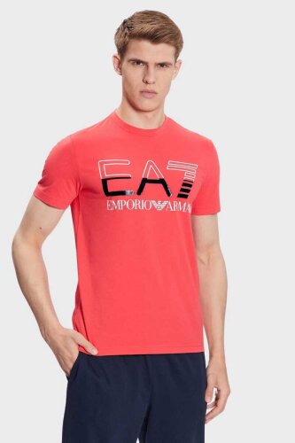Emporio Armani Erkek Logolu Bisiklet Yaka T-Shirt - Emporio Armani
