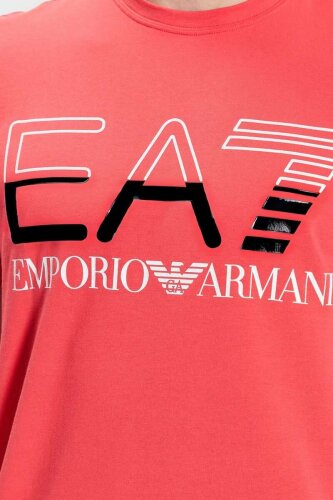 Emporio Armani Erkek Logolu Bisiklet Yaka T-Shirt - 4