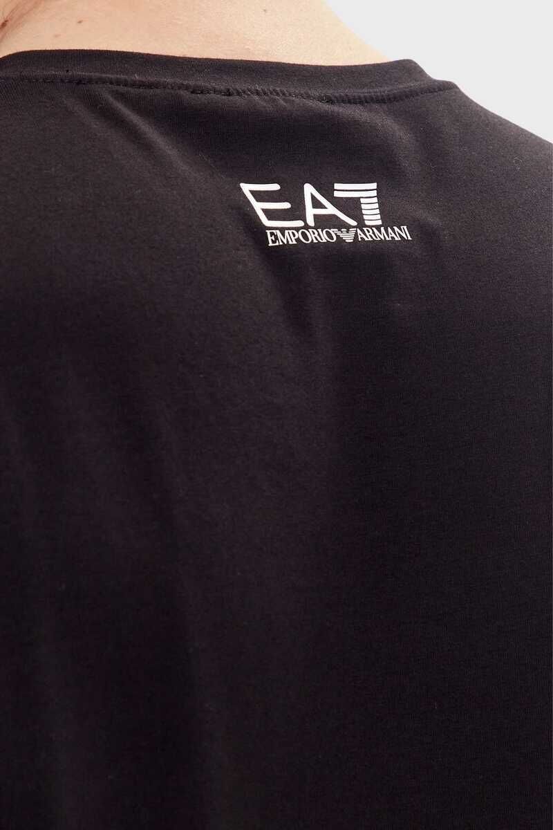 Emporio Armani Erkek Logolu Bisiklet Yaka T-Shirt - 5