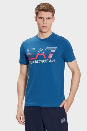 Emporio Armani Erkek Logolu Bisiklet Yaka T-Shirt - Emporio Armani