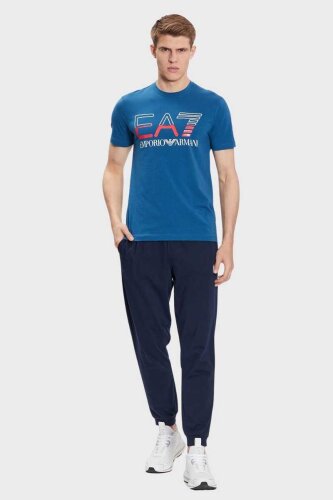 Emporio Armani Erkek Logolu Bisiklet Yaka T-Shirt - 2