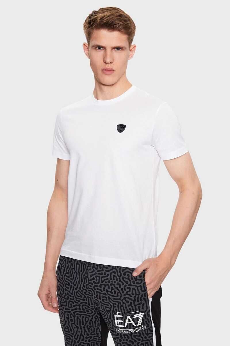 Emporio Armani Erkek Logolu Bisiklet Yaka T-Shirt - 1