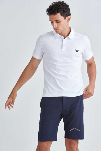 Emporio Armani Erkek Polo Yaka T-Shirt - 6
