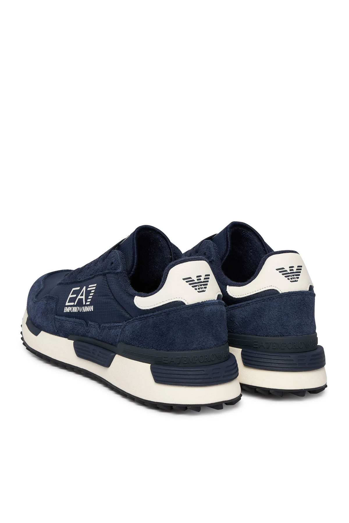 Emporio Armani Erkek Süet Sneaker - 4