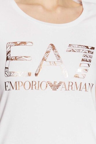 Emporio Armani Kadın Baskılı T-shirt - 4
