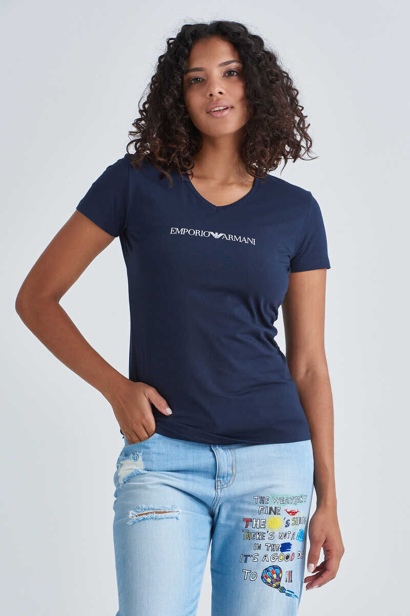 Emporio Armani Kadın Bisiklet Yaka T-Shirt - 1