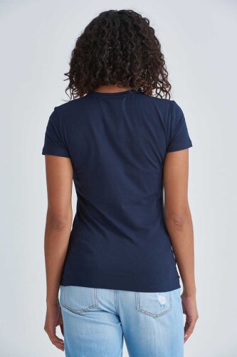 Emporio Armani Kadın Bisiklet Yaka T-Shirt - 7