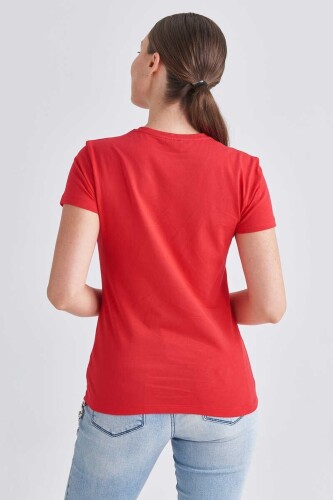 Emporio Armani Kadın Bisiklet Yaka T-Shirt - 8