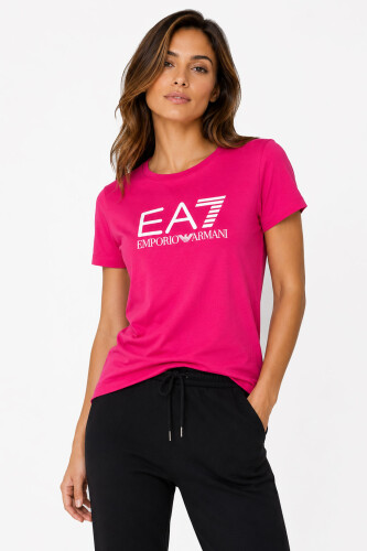Emporio Armani Kadın Bisiklet Yaka T-Shirt - Emporio Armani