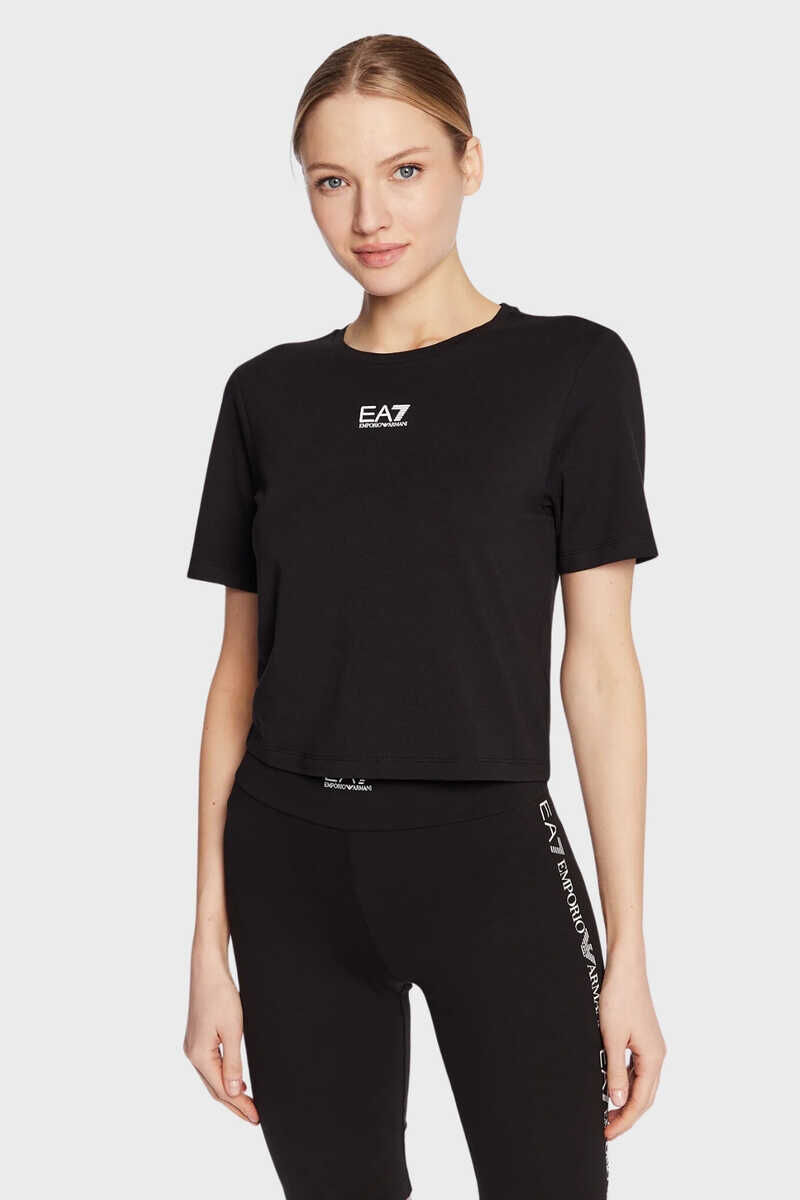 Emporio Armani Kadın Crop T-Shirt - 1
