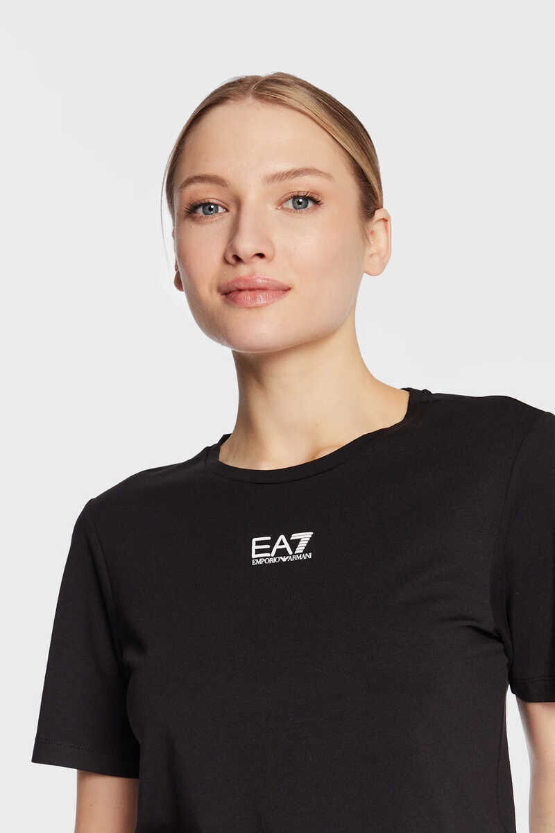Emporio Armani Kadın Crop T-Shirt - 4