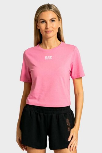 Emporio Armani Kadın Crop T-Shirt - Emporio Armani