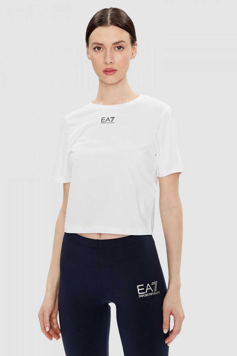 Emporio Armani Kadın Crop T-Shirt - 1