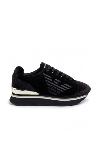 Emporio Armani Kadın Kadife Sneaker - 2