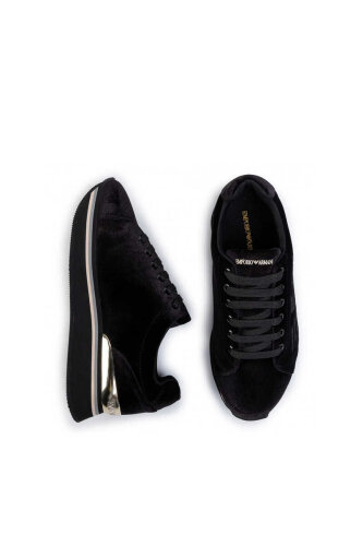 Emporio Armani Kadın Kadife Sneaker - 3