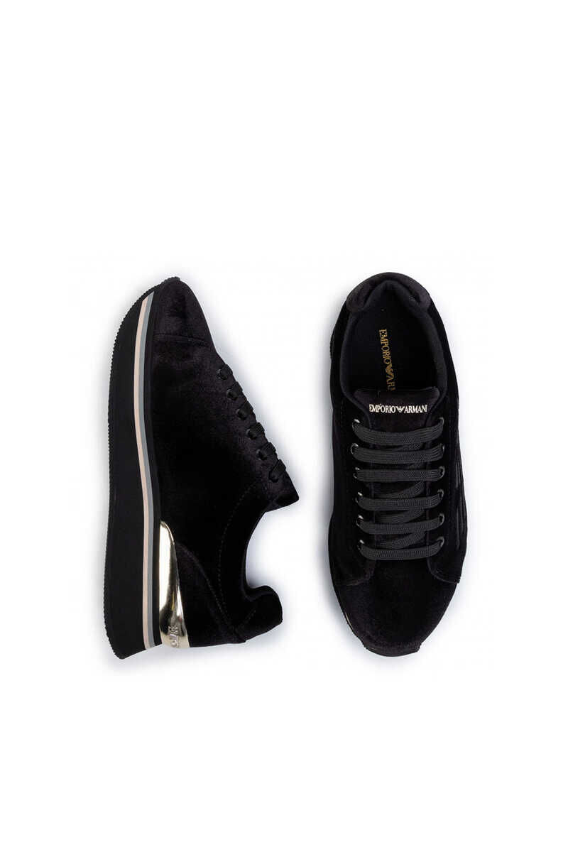 Emporio Armani Kadın Kadife Sneaker - 3