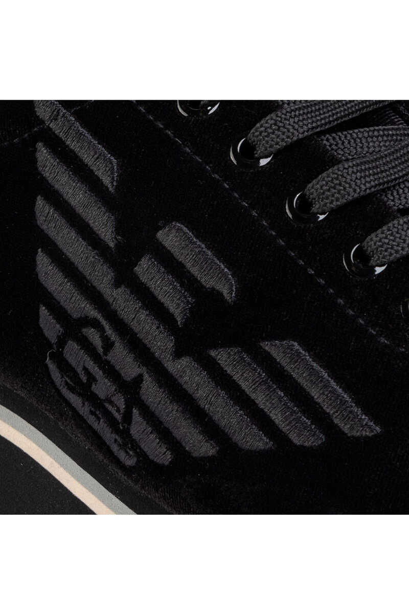 Emporio Armani Kadın Kadife Sneaker - 4