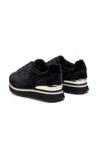 Emporio Armani Kadın Kadife Sneaker - 7