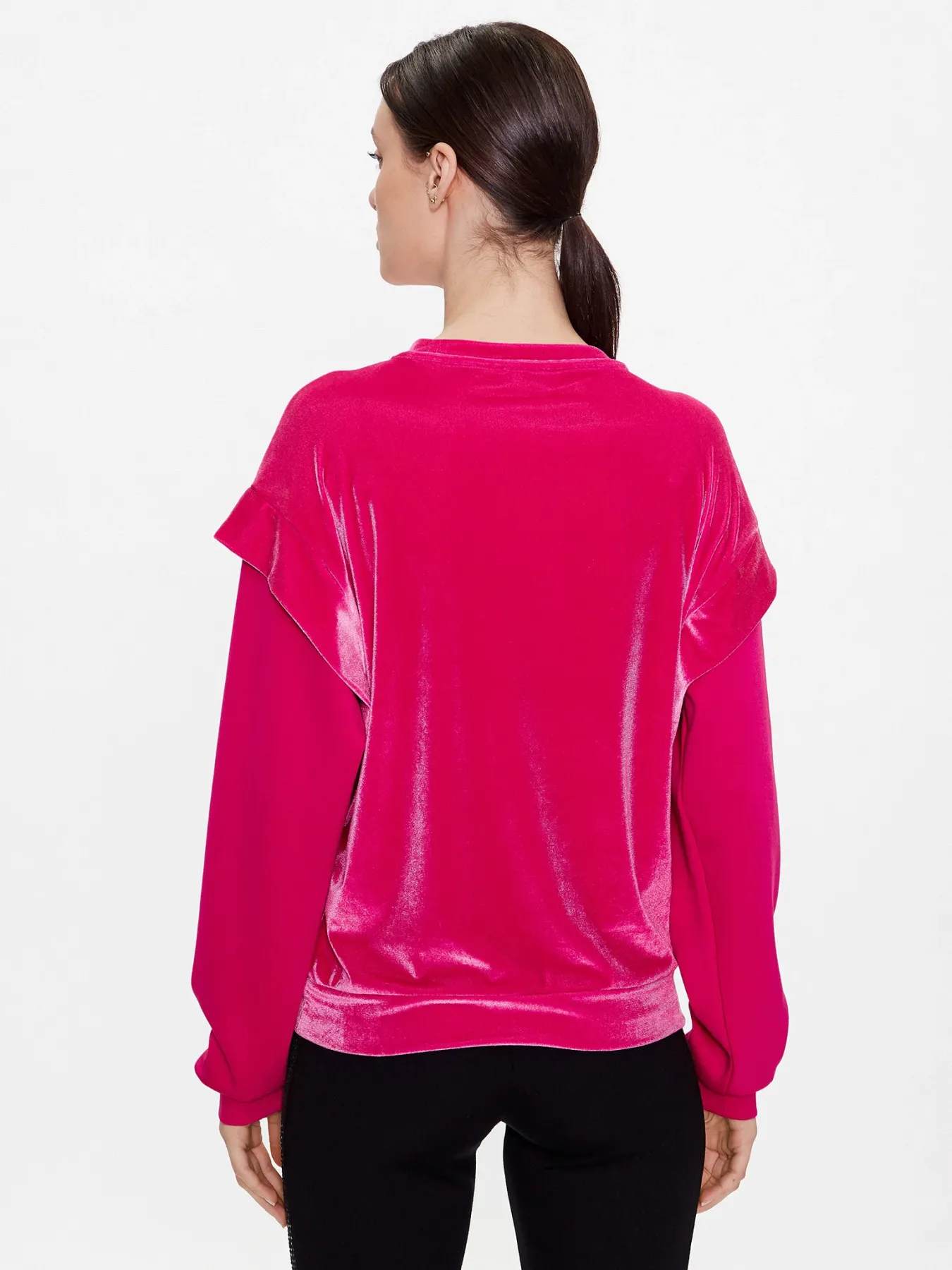 Emporio Armani Kadın Kadife Sweatshirt - 3