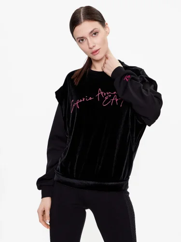 Emporio Armani Kadın Kadife Sweatshirt - 1