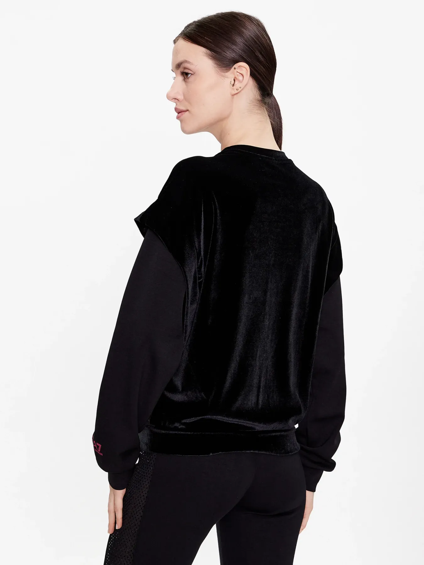 Emporio Armani Kadın Kadife Sweatshirt - 5