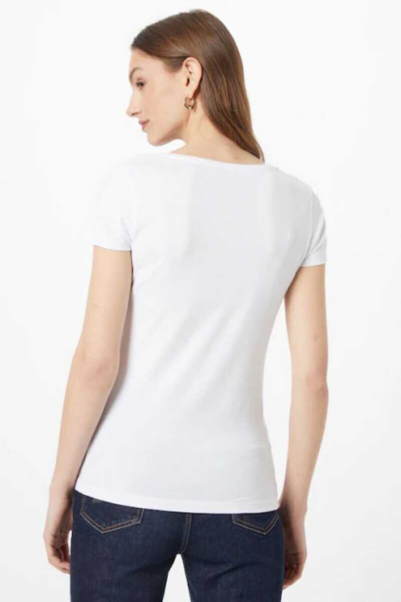 Emporio Armani Kadın Logolu Bisiklet Yaka T-Shirt - 2