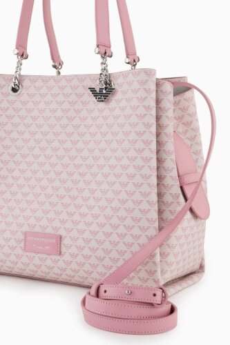 Emporio Armani Kadın Logolu Kol Çantası - 5