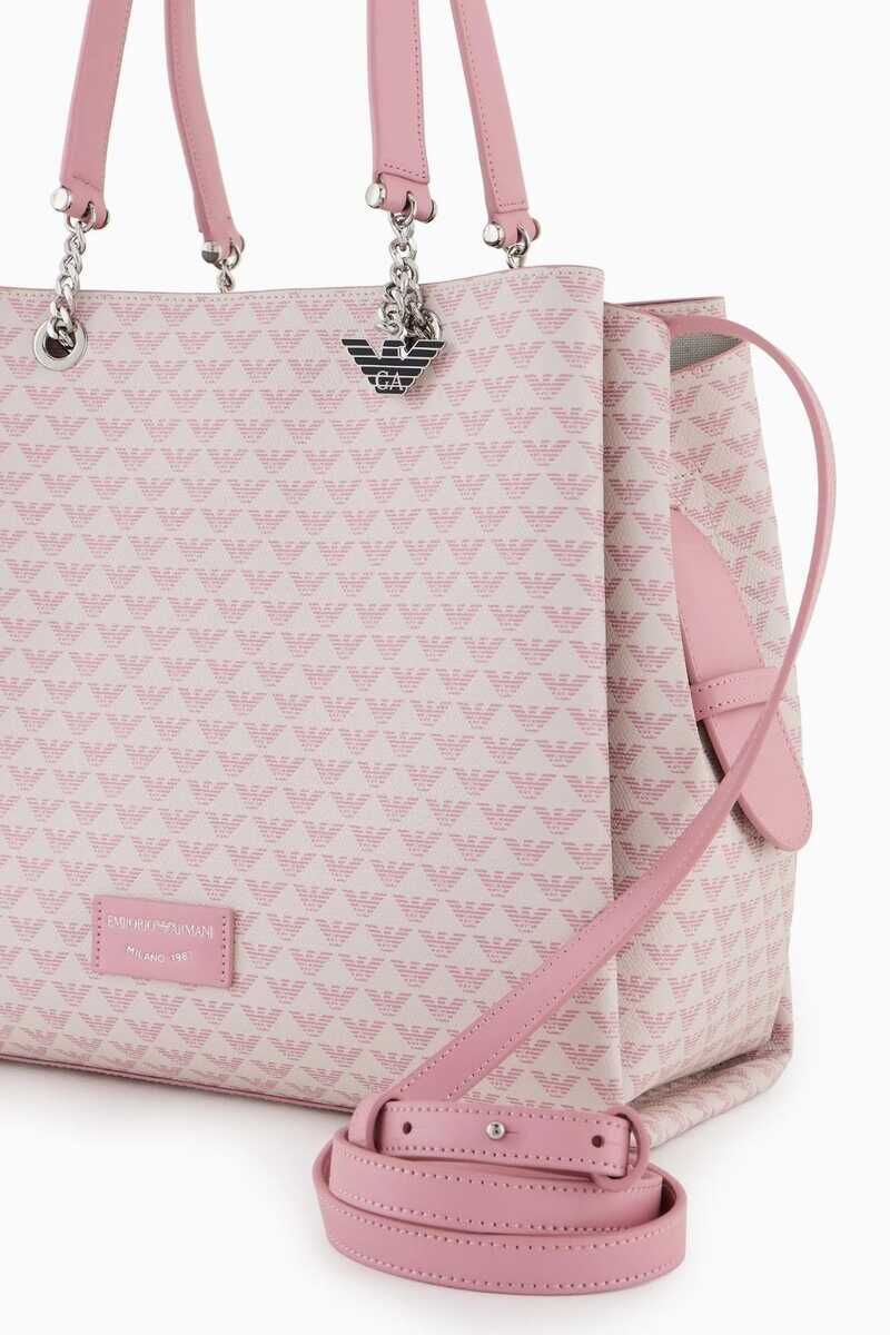 Emporio Armani Kadın Logolu Kol Çantası - 5