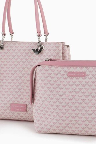 Emporio Armani Kadın Logolu Kol Çantası - 6