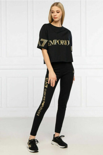 Emporio Armani Kadın Logolu Tayt - 3