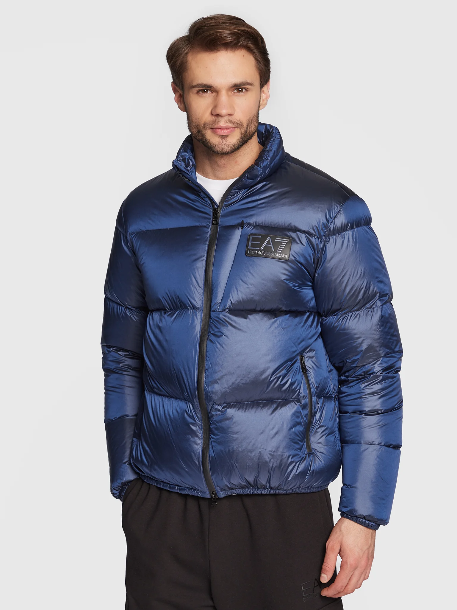 Emporio Armani Kaz Tüyü Erkek Şişme Mont - 1