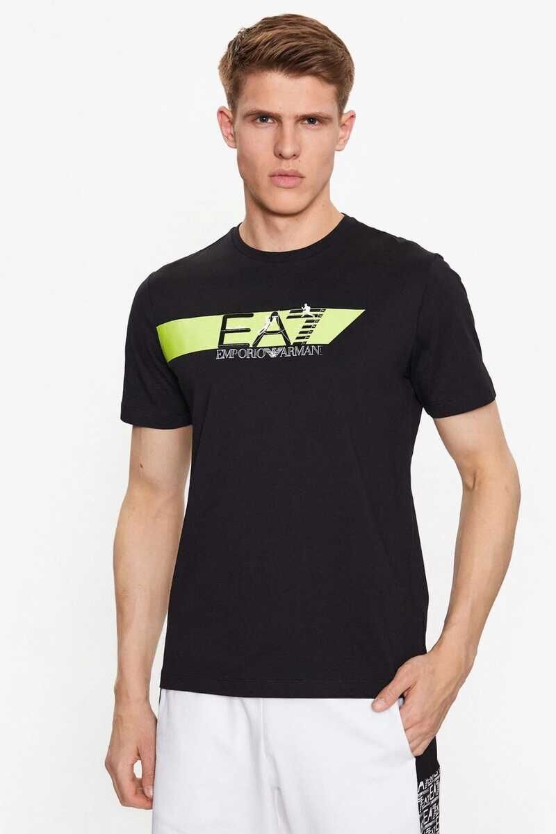 Emporio Armani Logolu Bisiklet Yaka T-Shirt - 1